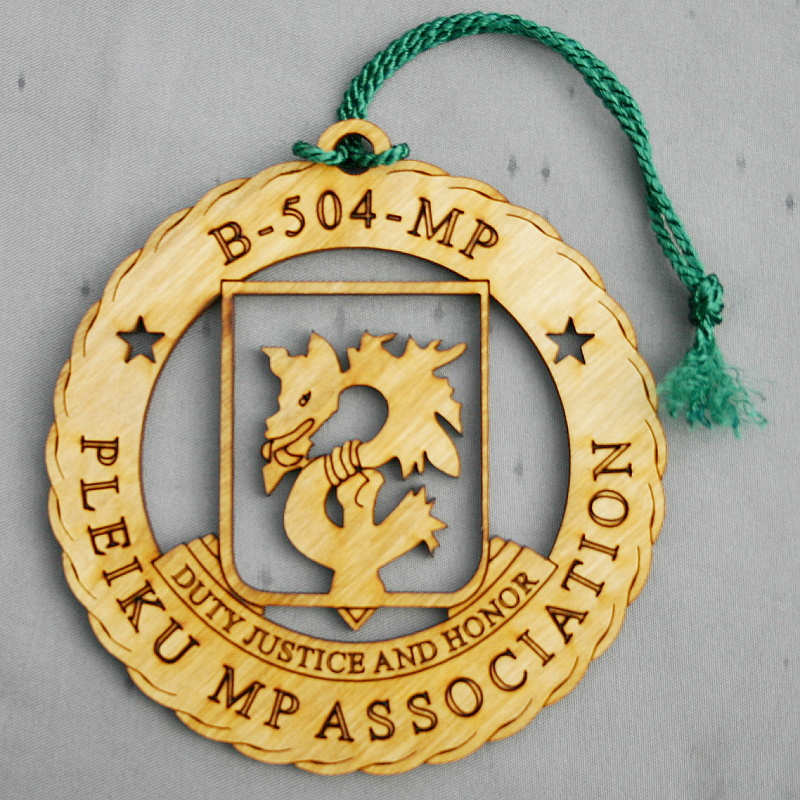 504th MP Pleiku Association Ornament 3